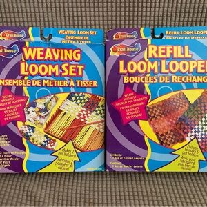 NEW Vintage Craft house Weaving Loom Set AND REFILL  Makes 8 Pot Holders Total